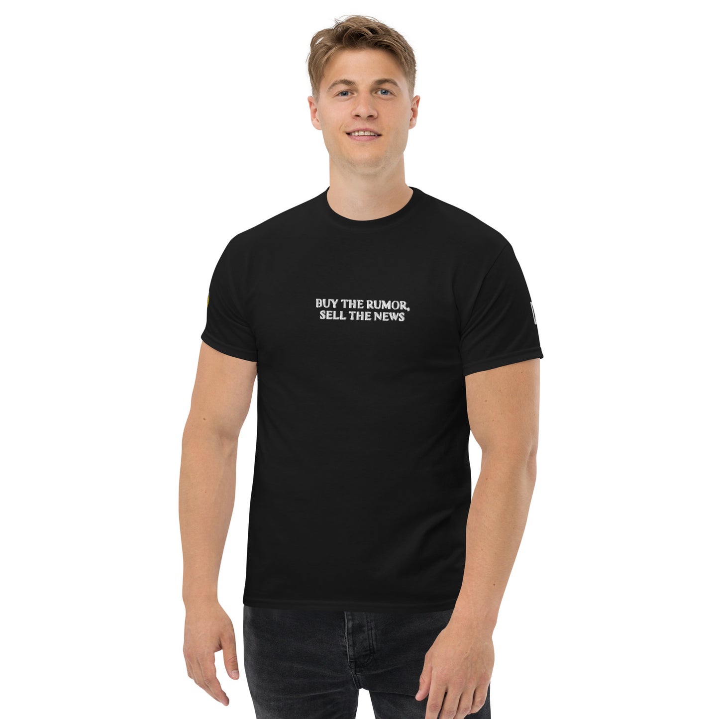 Le Crypto Daily Buy The Rumors Sell The News T-Shirt Noir