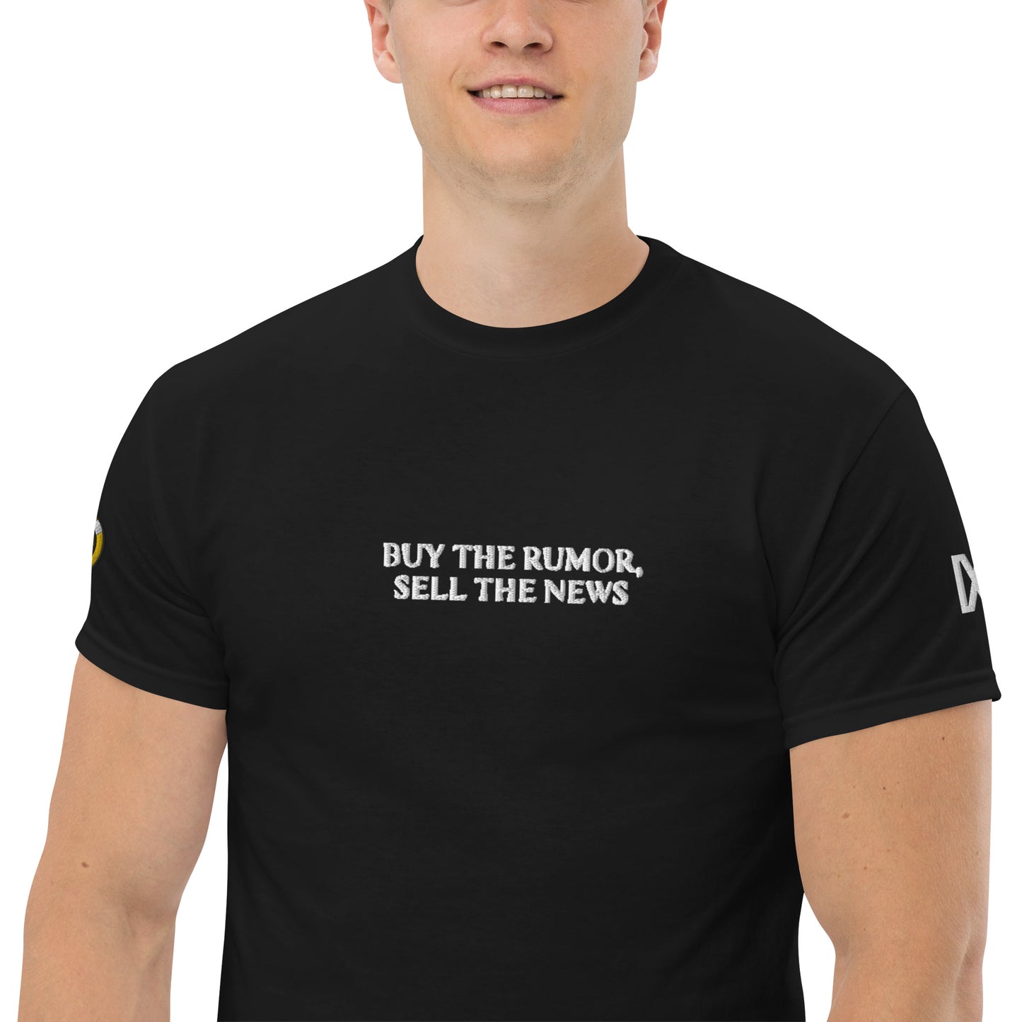 Le Crypto Daily Buy The Rumors Sell The News T-Shirt Noir