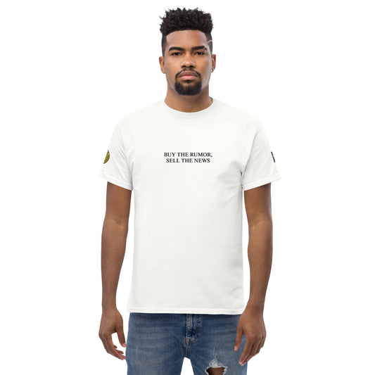 Le Crypto Daily Buy The Rumors Sell The News T-Shirt Blanc